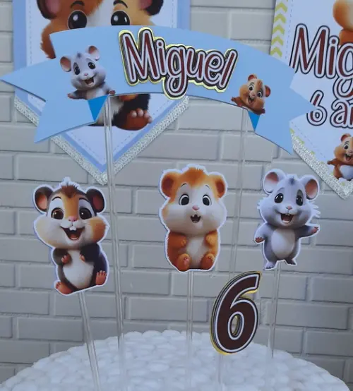Kit Decoração de Festa Hamster