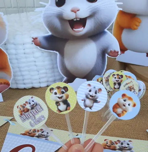 Kit Decoração de Festa Hamster