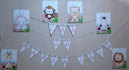 Kit Decoração de Festa Safari Menina