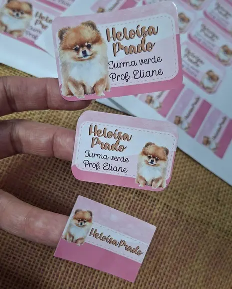 Kit Etiquetas Adesivas Escolar Cachorrinho