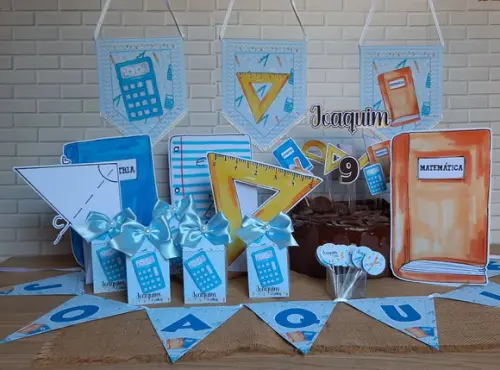 Kit Festa Só Um Bolinho Tema Matemática