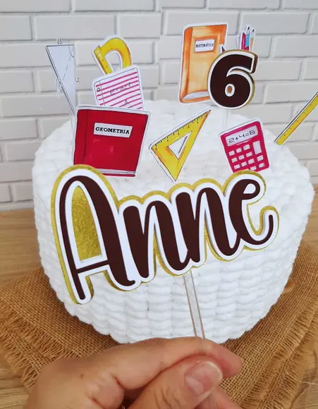 Kit Festa Só Um Bolinho Tema Matemática para Menina