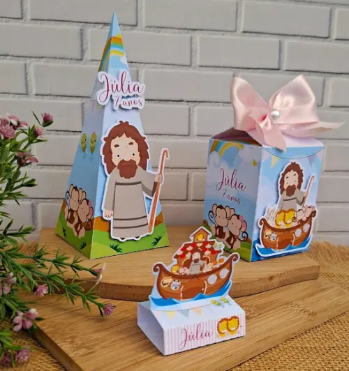 Kit Lembrancinha Arca de Noé para Menina