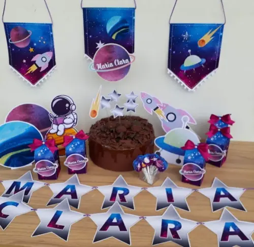 Kit Só Um Bolinho Festa Galáxia