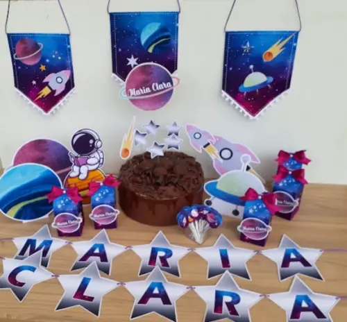 Kit Só Um Bolinho Festa Galáxia
