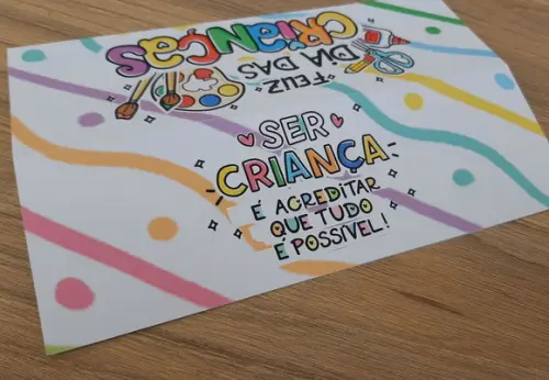 Lapela para Lembrancinha Dia das Crianças