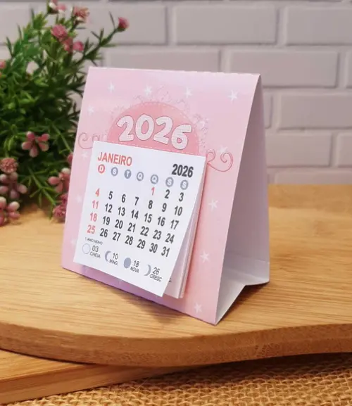 Mini Calendário de Mesa