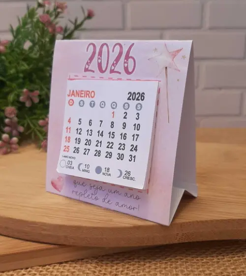 Mini Calendário para Mesa