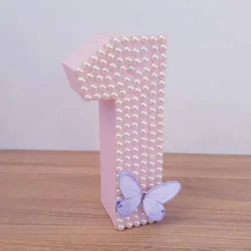 Número 3d com Pérola