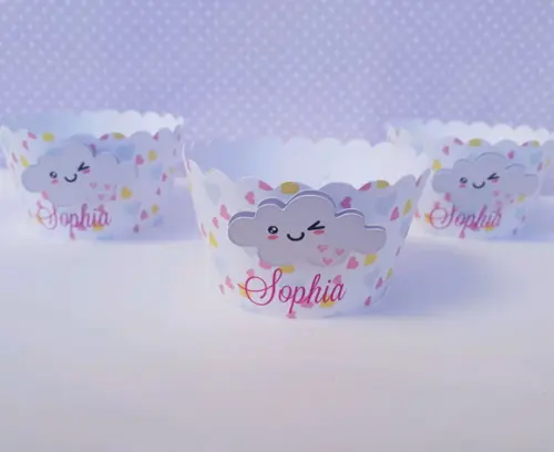 Saia para Cupcake Chuva de Amor