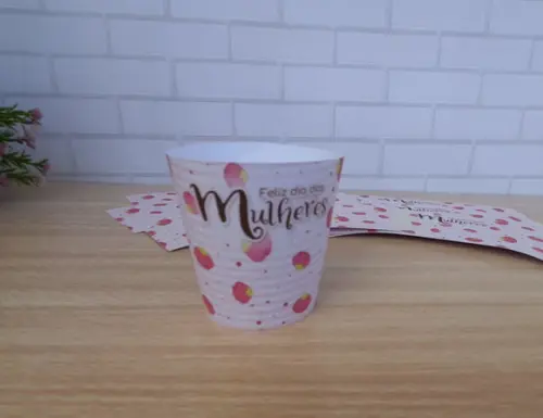 Rótulo para Mini Suculenta Dia das Mulheres