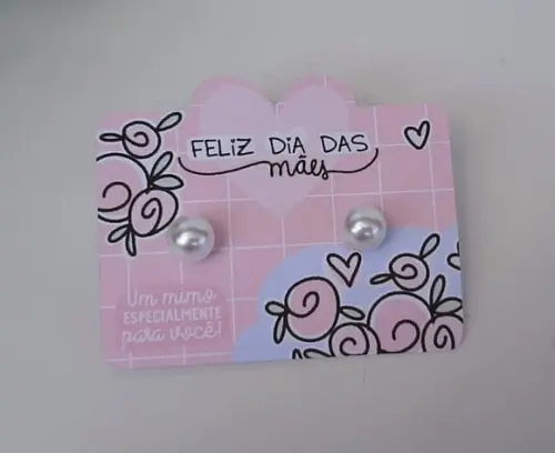 Tag com Brinco para Brinde Dia das Mães