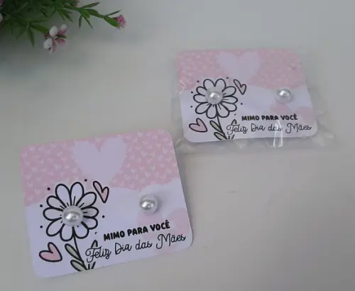 Tag com Brinco para Brinde Dia das Mães