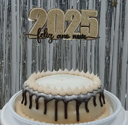 Topo de Bolo Ano Novo