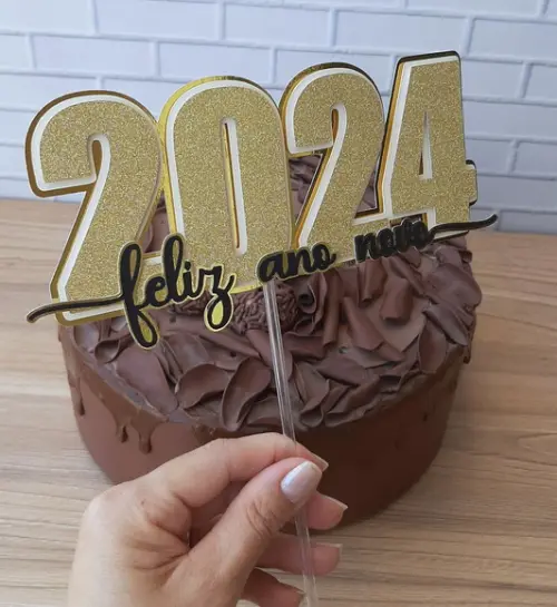 Topo de Bolo Ano Novo