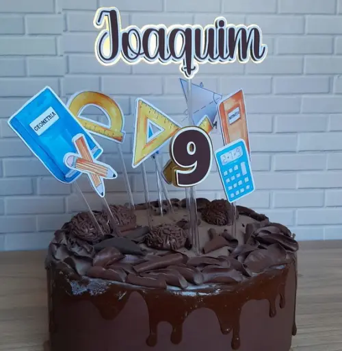 Topo de Bolo Festa Matemática