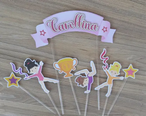 Topo de Bolo Ginástica Rítmica