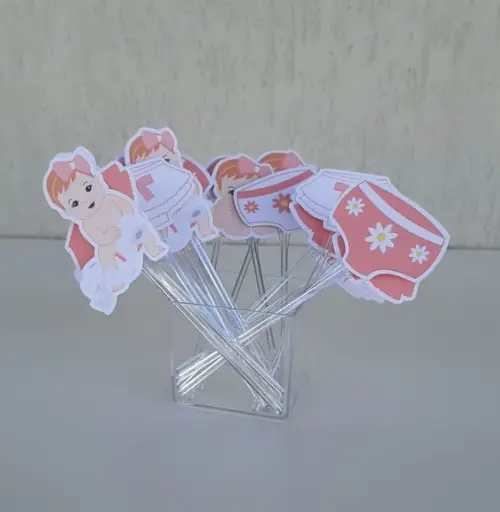 Topper de Docinho Bye Bye Fraldinha