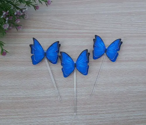 Topper de Docinho Borboleta Azul