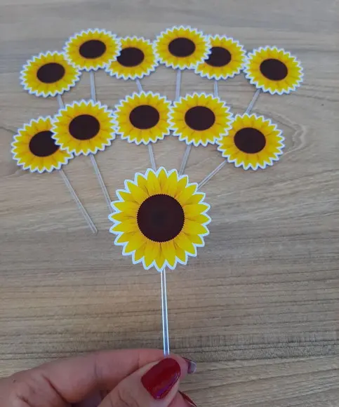 Topper de Docinho Girassol