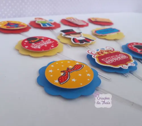 Topper de Docinhos Circo