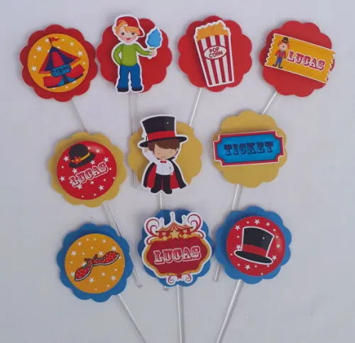 Topper de Docinhos Circo