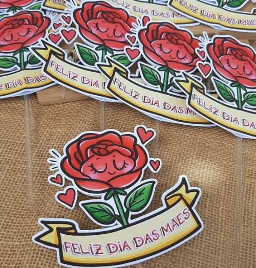 Topper para Centro de Mesa Dia das Mães