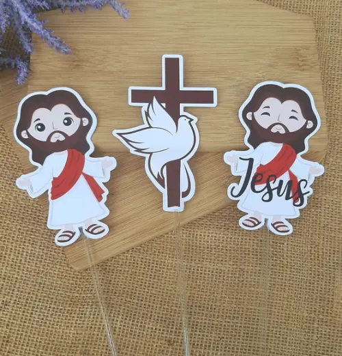 Topper para Centro de Mesa Festa Jesus