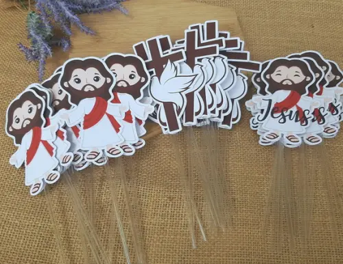 Topper para Centro de Mesa Festa Jesus