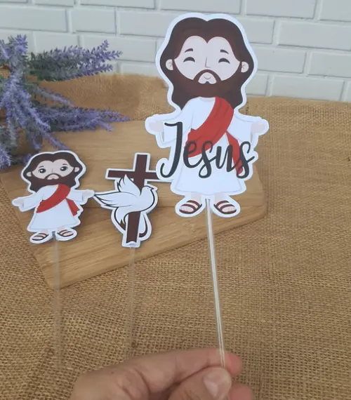 Topper para Centro de Mesa Festa Jesus