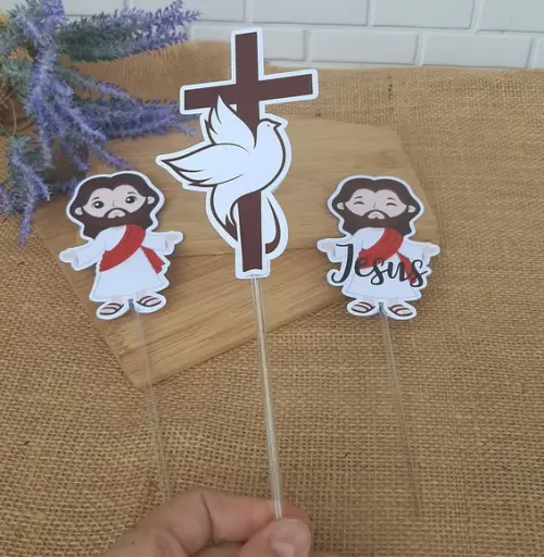 Topper para Centro de Mesa Festa Jesus