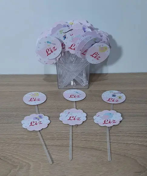 Topper para Docinho Jardim