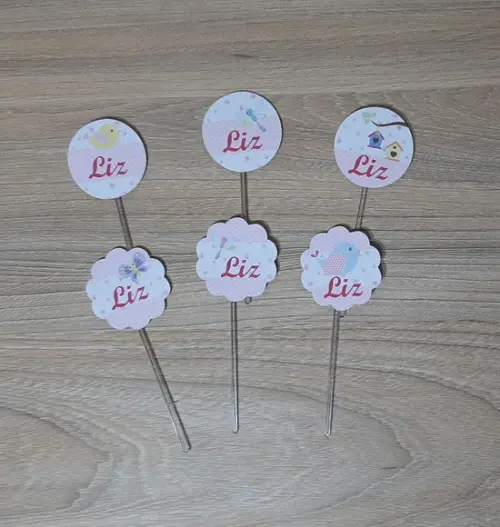Topper para Docinho Jardim