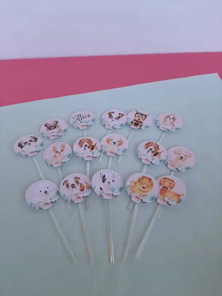 Topper para Docinhos Cachorrinhos