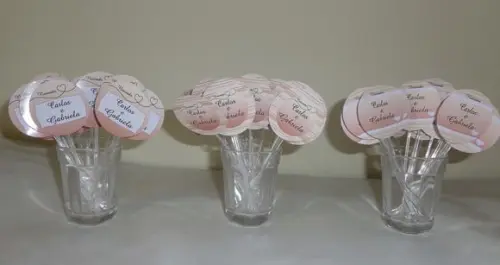 Topper para Docinhos Tema Noivado