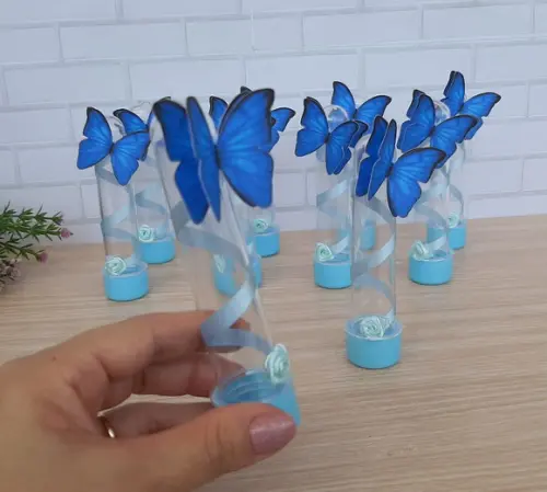 Tubete Borboleta Azul
