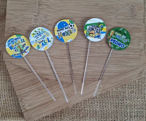 Kit Decoração de Festa Copa, Brasil Rumo ao Hexa