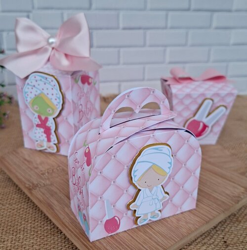Kit caixas lembrancinha de festa Spa