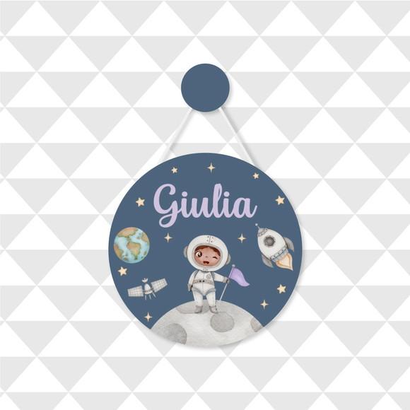 Enfeite Porta Maternidade Astronauta Menino Menina