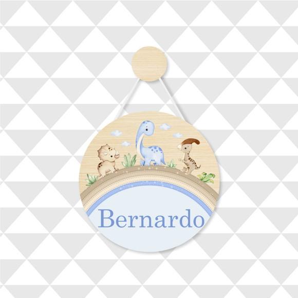 Enfeite Porta Maternidade Dinossauro Menino Menina