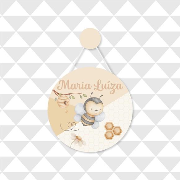 Enfeite Porta Maternidade Personalizado Abelhinha