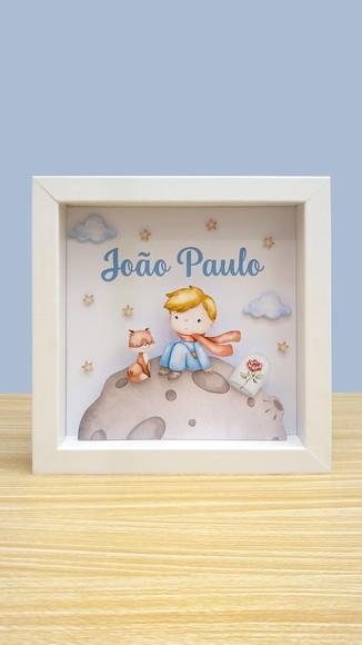 Quadro 3d Infantil Porta Maternidade Pequeno Príncipe