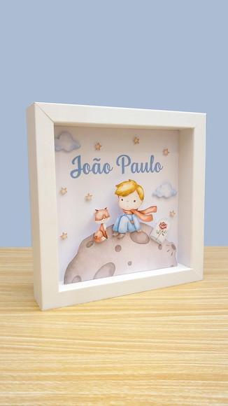 Quadro 3d Infantil Porta Maternidade Pequeno Príncipe
