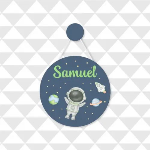 Enfeite Porta Maternidade Astronauta