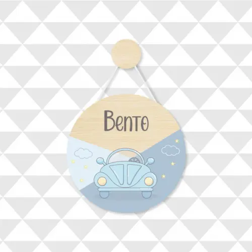 Enfeite Porta Maternidade Personalizado Carrinho