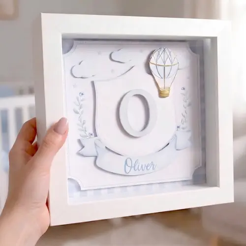 Quadro Maternidade Monograma Personalizado