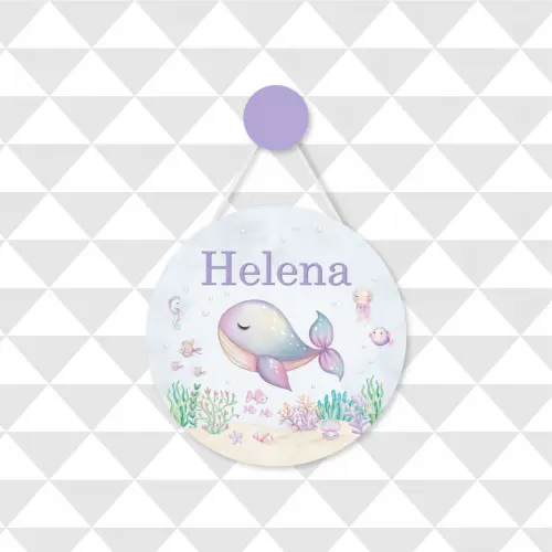 Enfeite Porta Maternidade Fundo do Mar