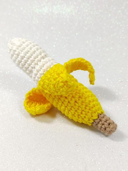 Banana Aberta em Crochê