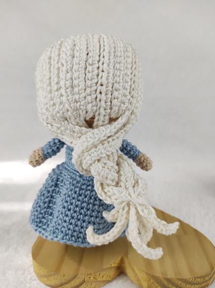 Boneca Princesa Elza Frozen Amigurumi em Crochê