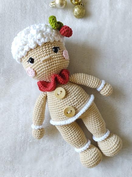 Boneco Biscoito Natal em Crochê